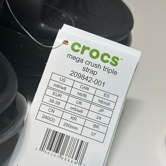 BRAND NEW CROCS PLATFORM SANDALS SZ8 - Picture 4 of 5